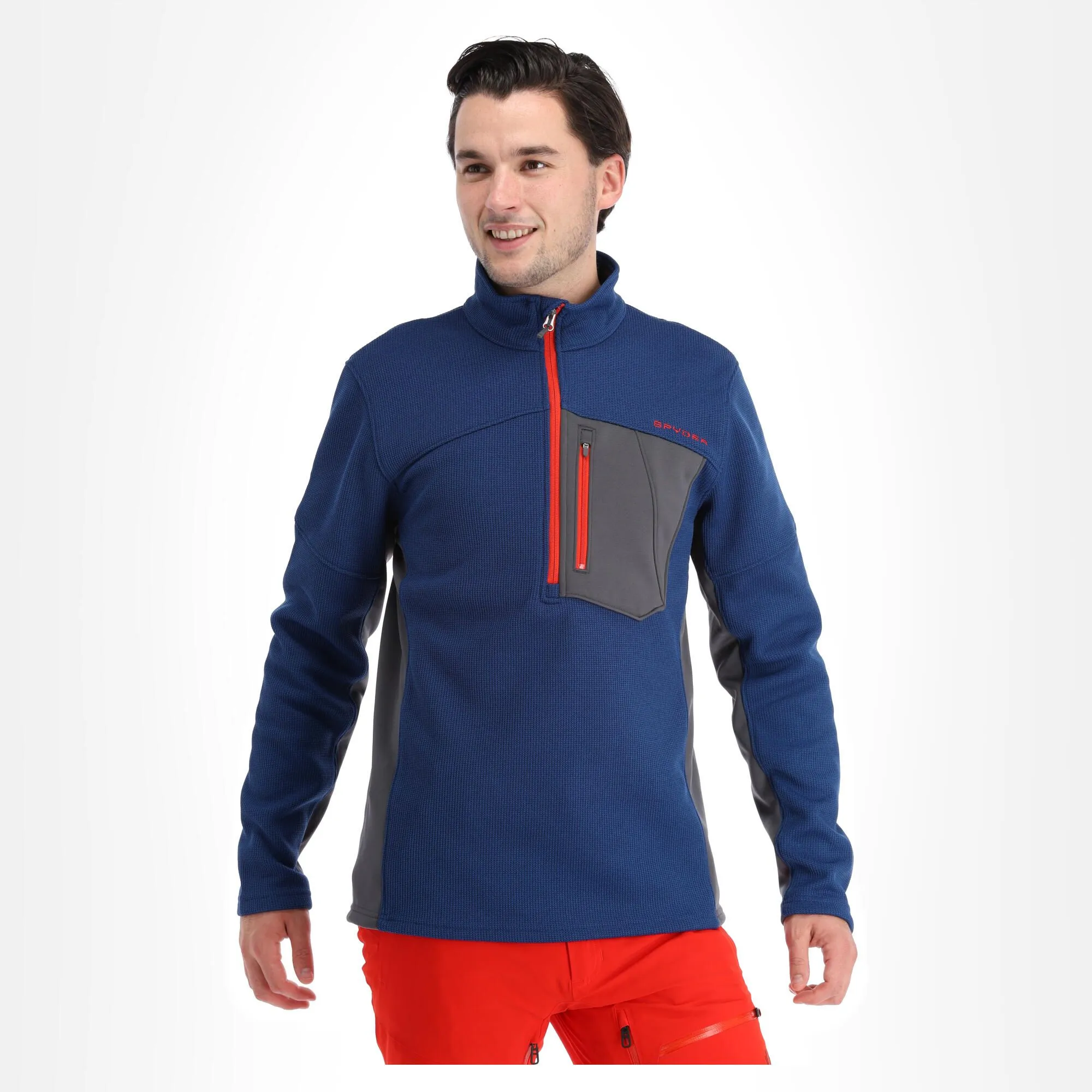 Spyder, Bandit Half Zip Pullover Herren Abyss Blau 4 Spyder, Bandit Half Zip Pullover Herren Abyss Blau – Bild 2