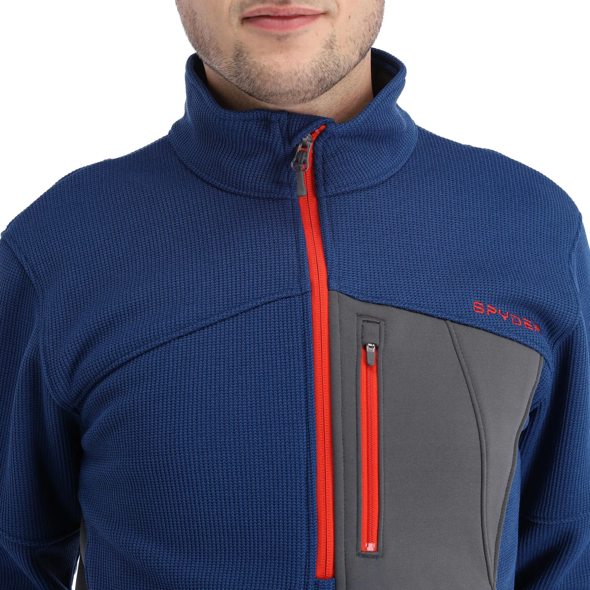 Spyder, Bandit Half Zip Pullover Herren Abyss Blau 7 Spyder, Bandit Half Zip Pullover Herren Abyss Blau – Bild 5