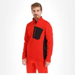 Spyder, Bandit Half Zip Pullover Herren Volcano Rot -Icepeak Geschaft spyder bandit half zip trui heren volcano rood EB10spy041d BI 02