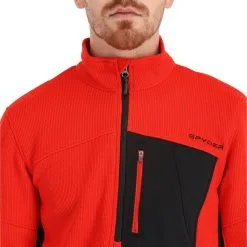 Spyder, Bandit Half Zip Pullover Herren Volcano Rot -Icepeak Geschaft spyder bandit half zip trui heren volcano rood EB10spy041d BI 05