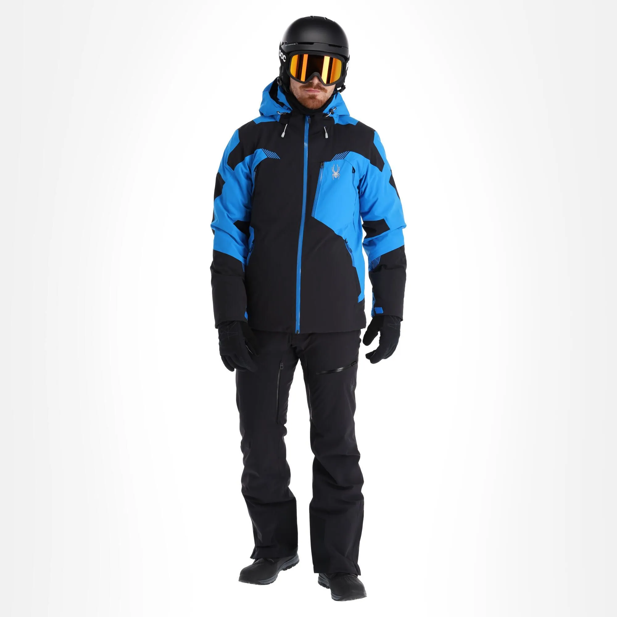 Spyder, Leader Skijacke Herren Blau, Schwarz 3 Spyder, Leader Skijacke Herren Blau, Schwarz