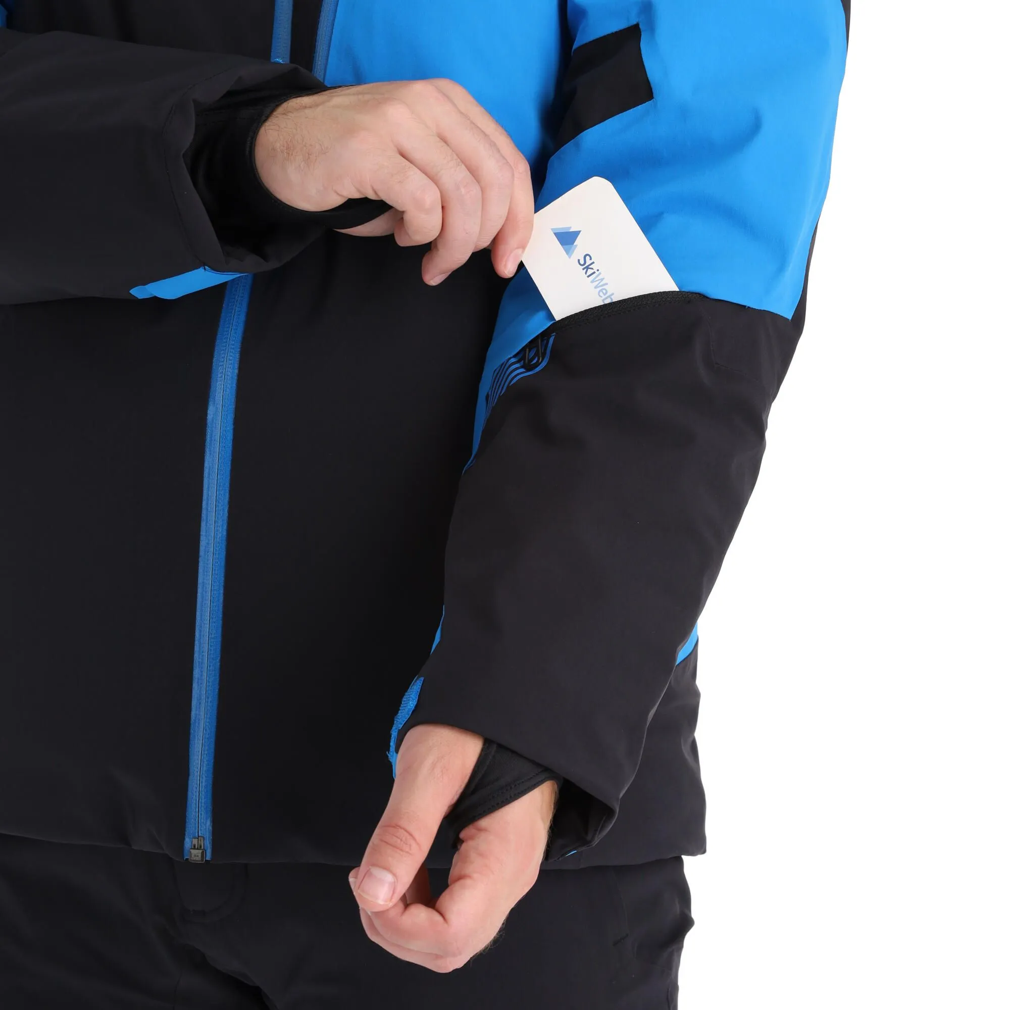 Spyder, Leader Skijacke Herren Blau, Schwarz 10 Spyder, Leader Skijacke Herren Blau, Schwarz – Bild 8