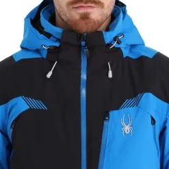 Spyder, Leader Skijacke Herren Blau, Schwarz 23 Spyder, Leader Skijacke Herren Blau, Schwarz -Icepeak Geschaft spyder leader aa jas gevoerd heren blauw zwart 22spyde133v2 BI 09