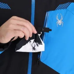 Spyder, Leader Skijacke Herren Blau, Schwarz 25 Spyder, Leader Skijacke Herren Blau, Schwarz -Icepeak Geschaft spyder leader aa jas gevoerd heren blauw zwart 22spyde133v2 BI 11