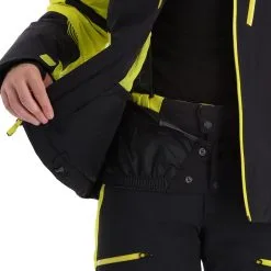 Spyder, Leader Skijacke Herren Schwarz -Icepeak Geschaft spyder leader aa jas gevoerd heren zwart 22spyde133v5 BI 09