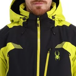 Spyder, Leader Skijacke Herren Schwarz -Icepeak Geschaft spyder leader aa jas gevoerd heren zwart 22spyde133v5 BI 10