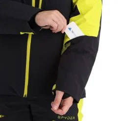 Spyder, Leader Skijacke Herren Schwarz -Icepeak Geschaft spyder leader aa jas gevoerd heren zwart 22spyde133v5 BI 13