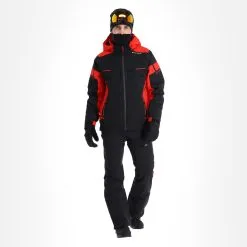 Spyder, Monterosa Gtx Skijacke Herren Volcano Rot, Schwarz