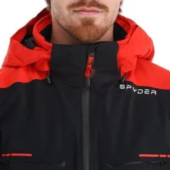 Spyder, Monterosa Gtx Skijacke Herren Volcano Rot, Schwarz -Icepeak Geschaft spyder monterosa gtx aa jas gevoerd heren charcoal grijs zwart 22spyde116v1 BI 07