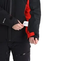 Spyder, Monterosa Gtx Skijacke Herren Volcano Rot, Schwarz -Icepeak Geschaft spyder monterosa gtx aa jas gevoerd heren charcoal grijs zwart 22spyde116v1 BI 08