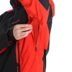 Spyder, Monterosa Gtx Skijacke Herren Volcano Rot, Schwarz -Icepeak Geschaft spyder monterosa gtx aa jas gevoerd heren charcoal grijs zwart 22spyde116v1 BI 10