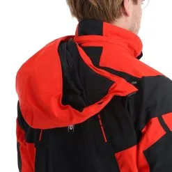 Spyder, Monterosa Gtx Skijacke Herren Volcano Rot, Schwarz -Icepeak Geschaft spyder monterosa gtx aa jas gevoerd heren charcoal grijs zwart 22spyde116v1 BI 11
