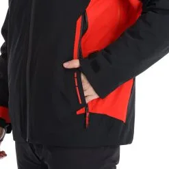 Spyder, Monterosa Gtx Skijacke Herren Volcano Rot, Schwarz -Icepeak Geschaft spyder monterosa gtx aa jas gevoerd heren charcoal grijs zwart 22spyde116v1 BI 13