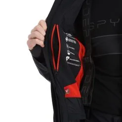 Spyder, Monterosa Gtx Skijacke Herren Volcano Rot, Schwarz -Icepeak Geschaft spyder monterosa gtx aa jas gevoerd heren charcoal grijs zwart 22spyde116v1 BI 14