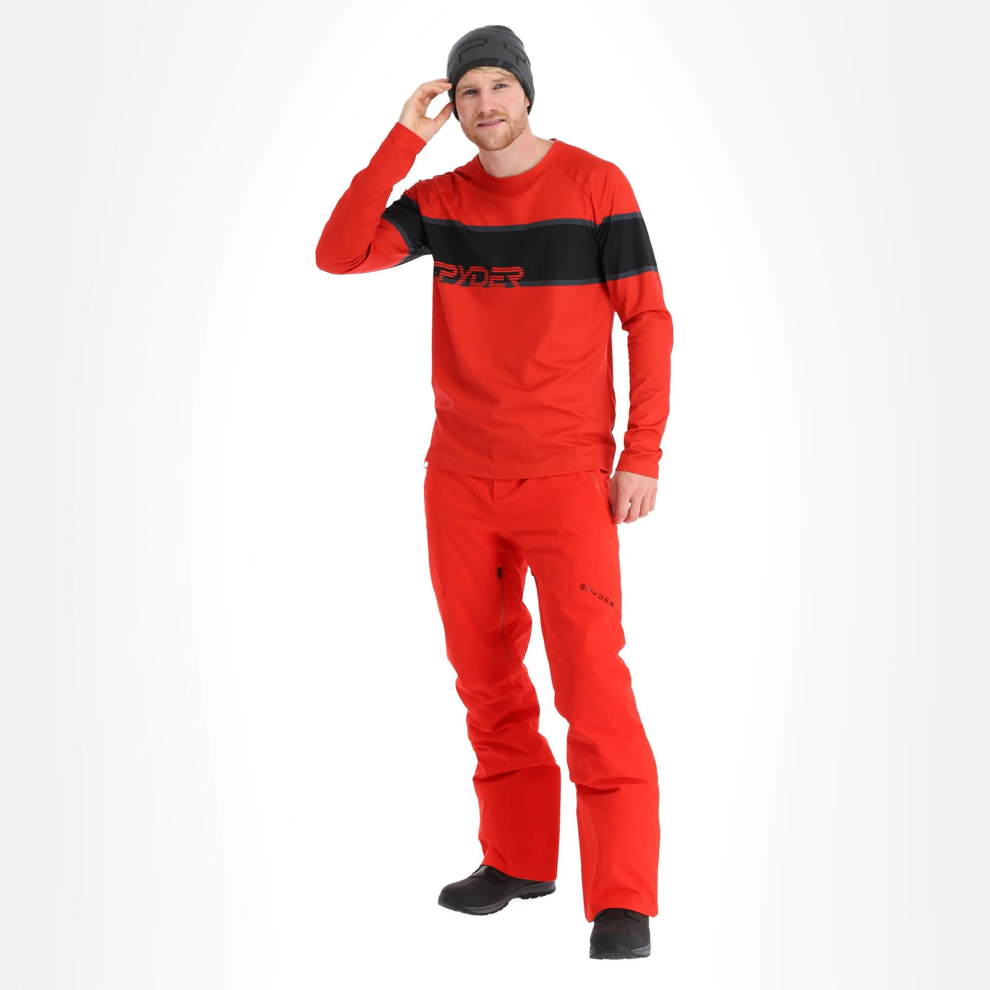 Spyder, Pump Lightweight Pullover Herren Volcano Rot 3 Spyder, Pump Lightweight Pullover Herren Volcano Rot