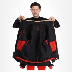 Spyder, Seventy - Eight Skijacke Herren Charcoal Braun, Schwarz -Icepeak Geschaft spyder seventy eight aa jas gevoerd heren charcoal bruin zwart 22spyde135v2 BI 06