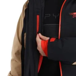 Spyder, Seventy - Eight Skijacke Herren Charcoal Braun, Schwarz -Icepeak Geschaft spyder seventy eight aa jas gevoerd heren charcoal bruin zwart 22spyde135v2 BI 10