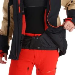 Spyder, Seventy - Eight Skijacke Herren Charcoal Braun, Schwarz -Icepeak Geschaft spyder seventy eight aa jas gevoerd heren charcoal bruin zwart 22spyde135v2 BI 11