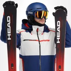 Spyder, Titan Skijacke Herren Glacier Blau, Weiß -Icepeak Geschaft spyder titan aa jas gevoerd heren glacier blauw wit 22spyde134v2 BI 06