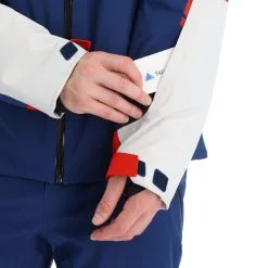 Spyder, Titan Skijacke Herren Glacier Blau, Weiß -Icepeak Geschaft spyder titan aa jas gevoerd heren glacier blauw wit 22spyde134v2 BI 07