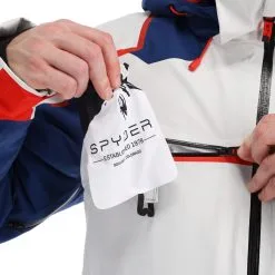 Spyder, Titan Skijacke Herren Glacier Blau, Weiß -Icepeak Geschaft spyder titan aa jas gevoerd heren glacier blauw wit 22spyde134v2 BI 12