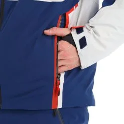 Spyder, Titan Skijacke Herren Glacier Blau, Weiß -Icepeak Geschaft spyder titan aa jas gevoerd heren glacier blauw wit 22spyde134v2 BI 14