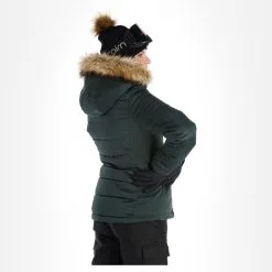 Superdry, Snow Luxe Puffer Skijacke Damen Eagle Grün -Icepeak Geschaft superdry snow luxe puffer ad midlayer dons jas dames eagle groen 22super110v1 BI 03