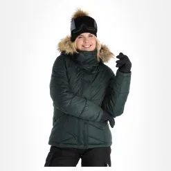 Superdry, Snow Luxe Puffer Skijacke Damen Eagle Grün -Icepeak Geschaft superdry snow luxe puffer ad midlayer dons jas dames eagle groen 22super110v1 BI 04