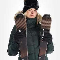 Superdry, Snow Luxe Puffer Skijacke Damen Eagle Grün -Icepeak Geschaft superdry snow luxe puffer ad midlayer dons jas dames eagle groen 22super110v1 BI 05