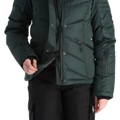Superdry, Snow Luxe Puffer Skijacke Damen Eagle Grün -Icepeak Geschaft superdry snow luxe puffer ad midlayer dons jas dames eagle groen 22super110v1 BI 10