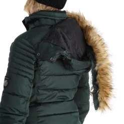 Superdry, Snow Luxe Puffer Skijacke Damen Eagle Grün -Icepeak Geschaft superdry snow luxe puffer ad midlayer dons jas dames eagle groen 22super110v1 BI 11