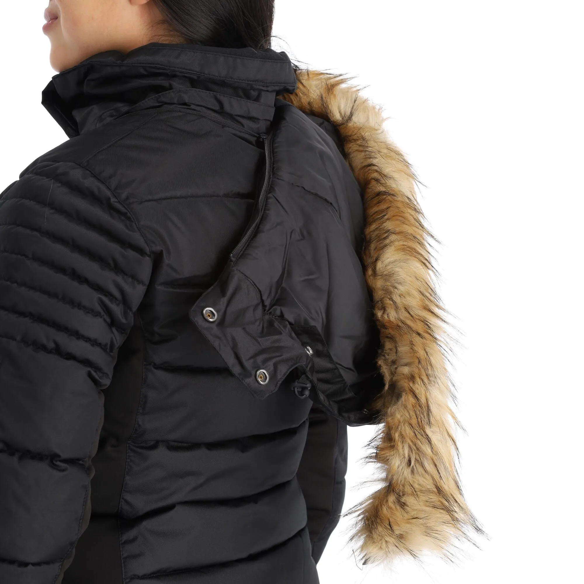Superdry, Snow Luxe Puffer Skijacke Damen Schwarz 14 Superdry, Snow Luxe Puffer Skijacke Damen Schwarz – Bild 12