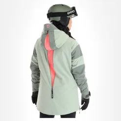 Tenson, Aerismo Jackorak Skijacke Damen Grey Grün -Icepeak Geschaft tenson aerismo jackorak aa jas gevoerd dames grey groen 22tenso103v2 BI 03
