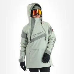 Tenson, Aerismo Jackorak Skijacke Damen Grey Grün -Icepeak Geschaft tenson aerismo jackorak aa jas gevoerd dames grey groen 22tenso103v2 BI 04