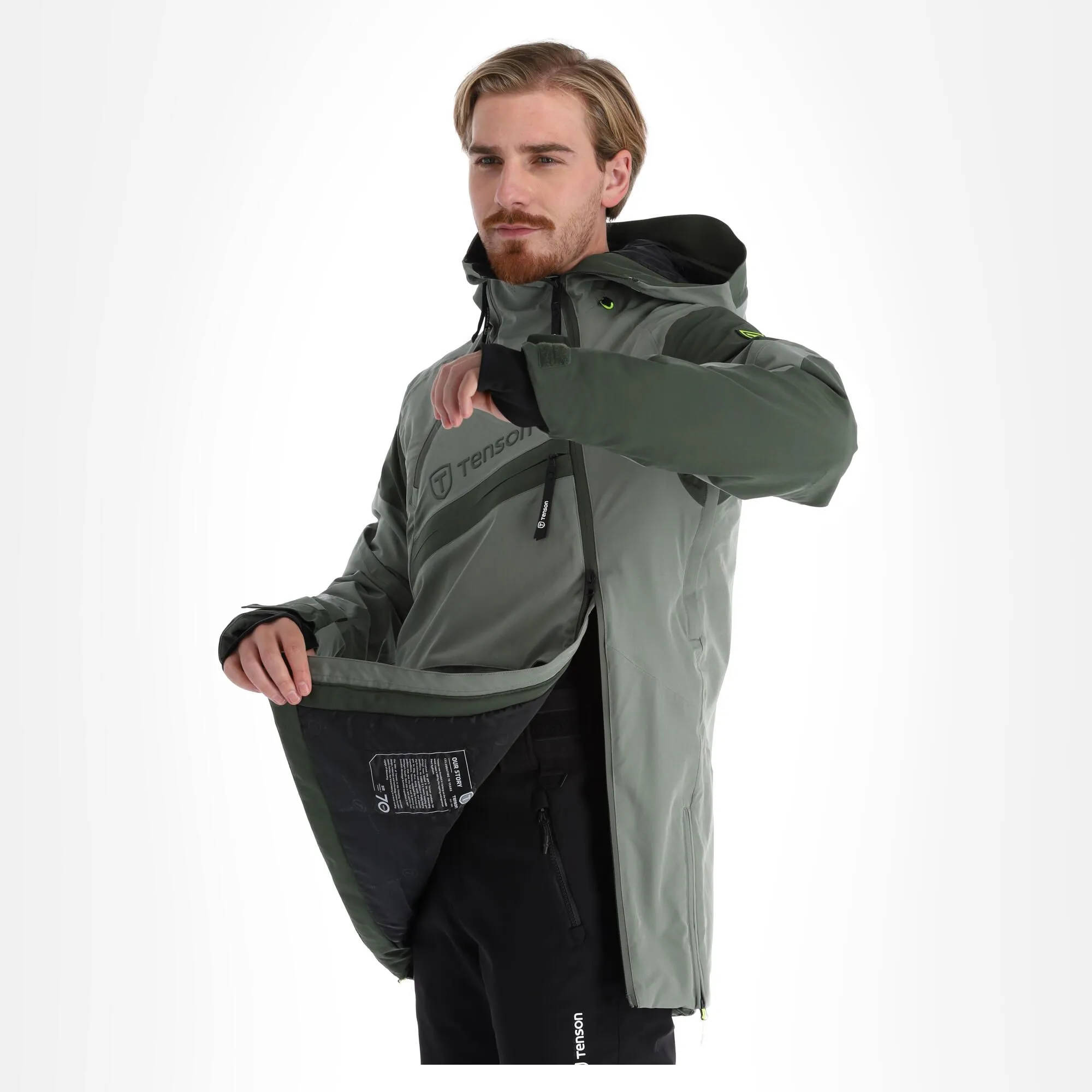 Tenson, Aerismo Jackorak Skijacke Herren Grey Grün 8 Tenson, Aerismo Jackorak Skijacke Herren Grey Grün – Bild 6