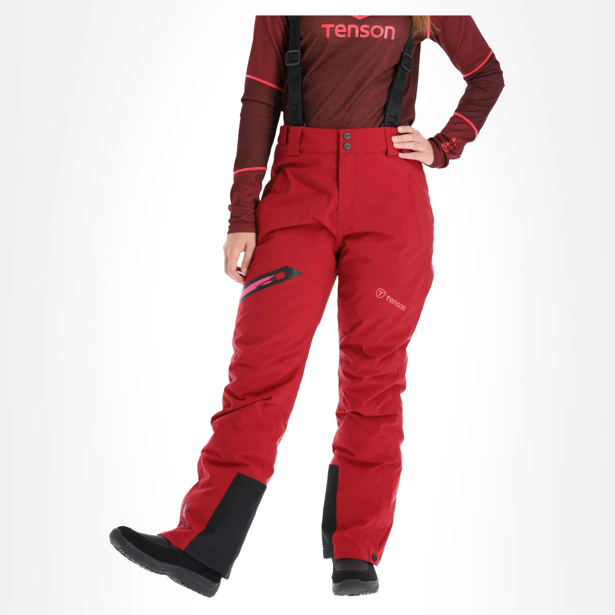 Tenson, Core Ski Pants Skihose Damen Deep Rot 6 Tenson, Core Ski Pants Skihose Damen Deep Rot – Bild 4
