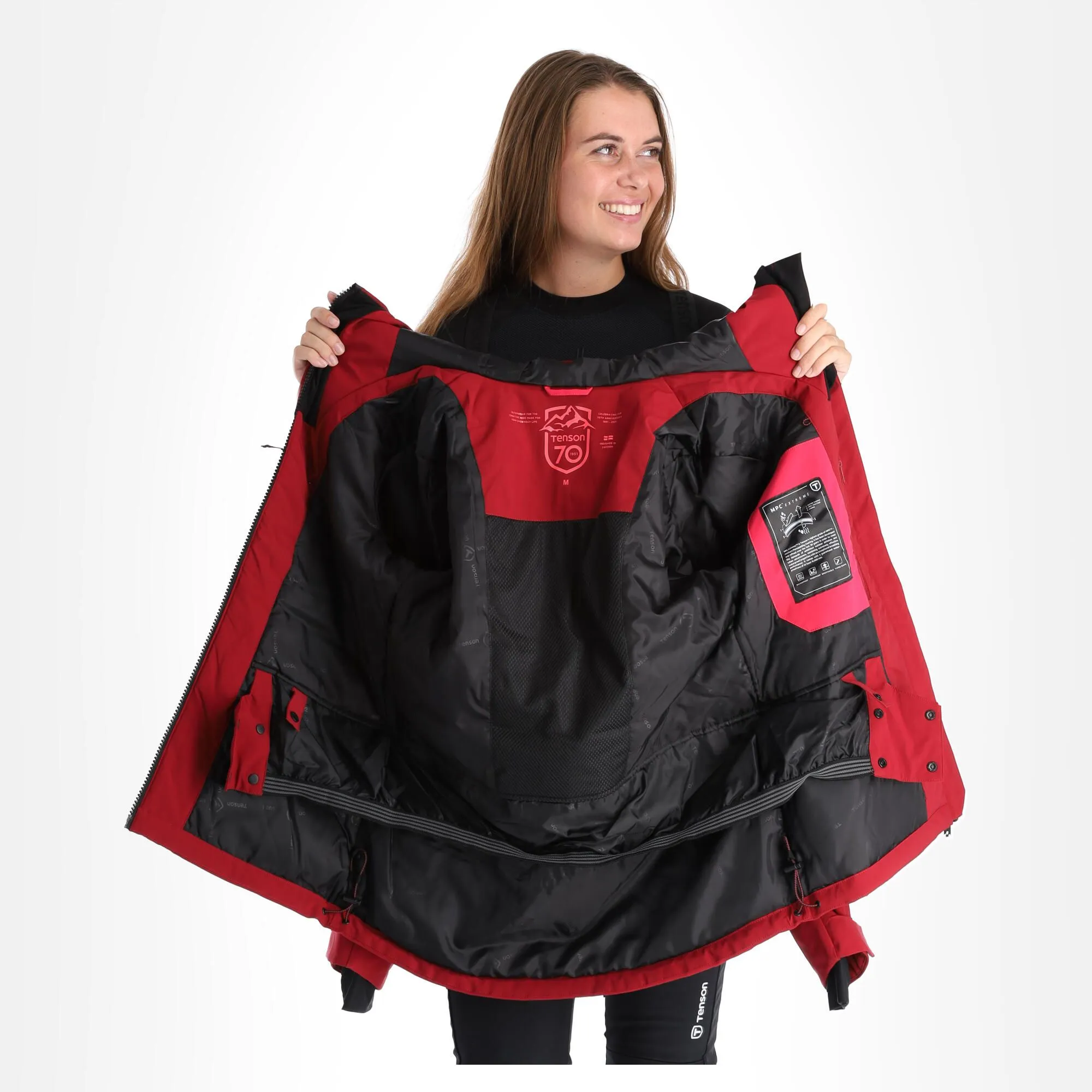 Tenson, Orbit Ski Jacket Skijacke Damen Cerise Rot 8 Tenson, Orbit Ski Jacket Skijacke Damen Cerise Rot – Bild 6