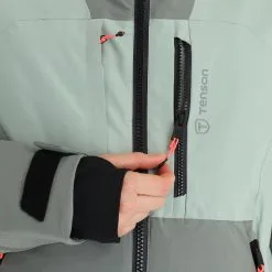 Tenson, Orbit Ski Jacket Skijacke Damen Grey Grün -Icepeak Geschaft tenson orbit ski jacket aa jas gevoerd dames grey groen 22tenso104v2 BI 11