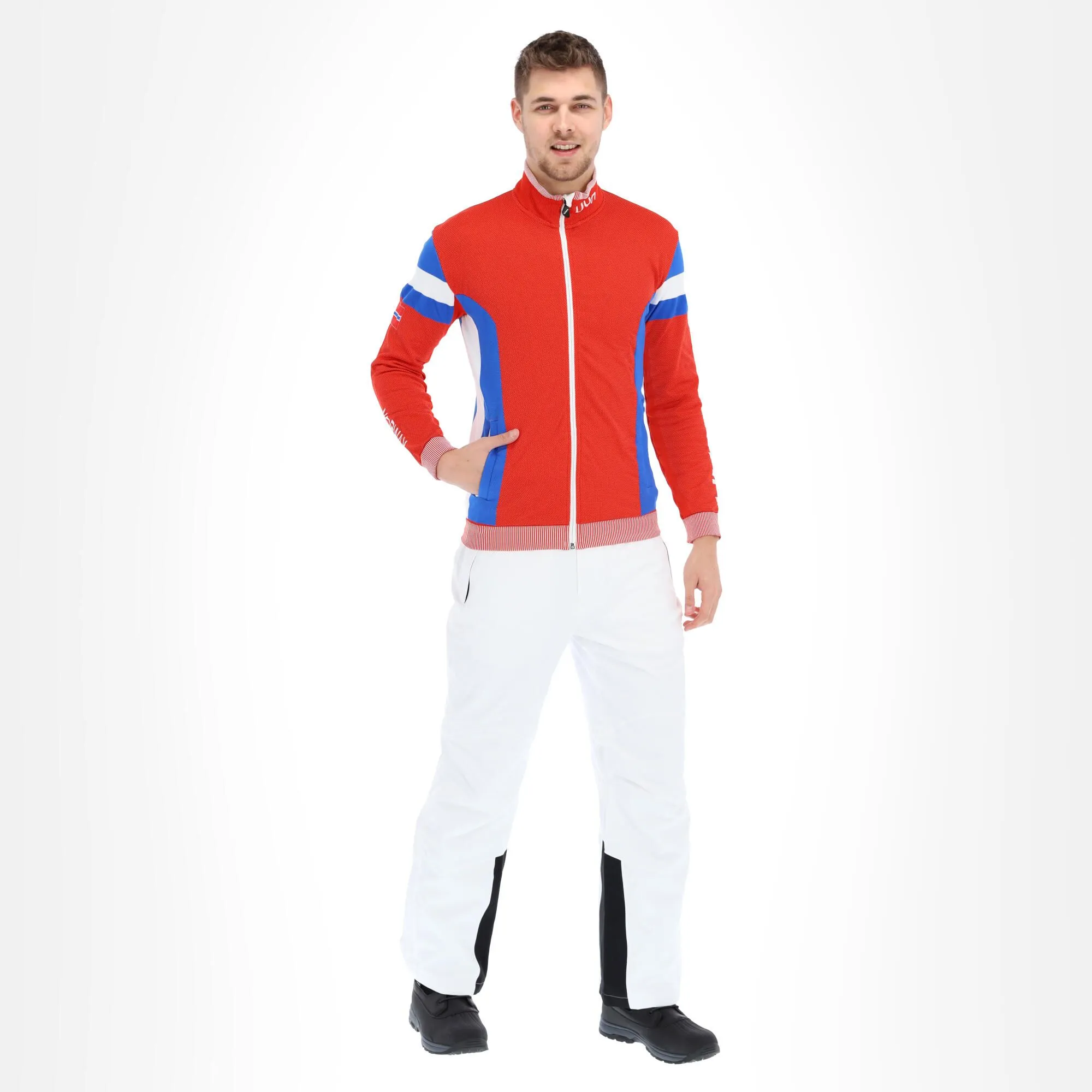 Unleash Your Nature, Natyon Norway Ow Knitted 2Nd Layer Full Zip Jacke Herren Rot 4 Unleash Your Nature, Natyon Norway Ow Knitted 2Nd Layer Full Zip Jacke Herren Rot – Bild 2