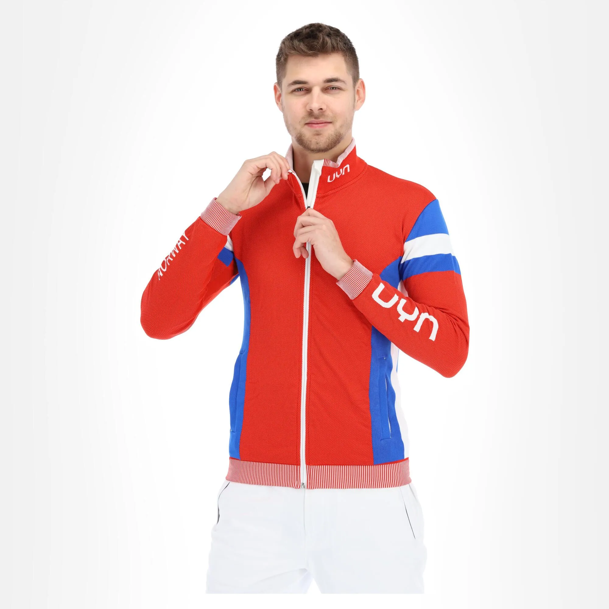 Unleash Your Nature, Natyon Norway Ow Knitted 2Nd Layer Full Zip Jacke Herren Rot 5 Unleash Your Nature, Natyon Norway Ow Knitted 2Nd Layer Full Zip Jacke Herren Rot – Bild 3