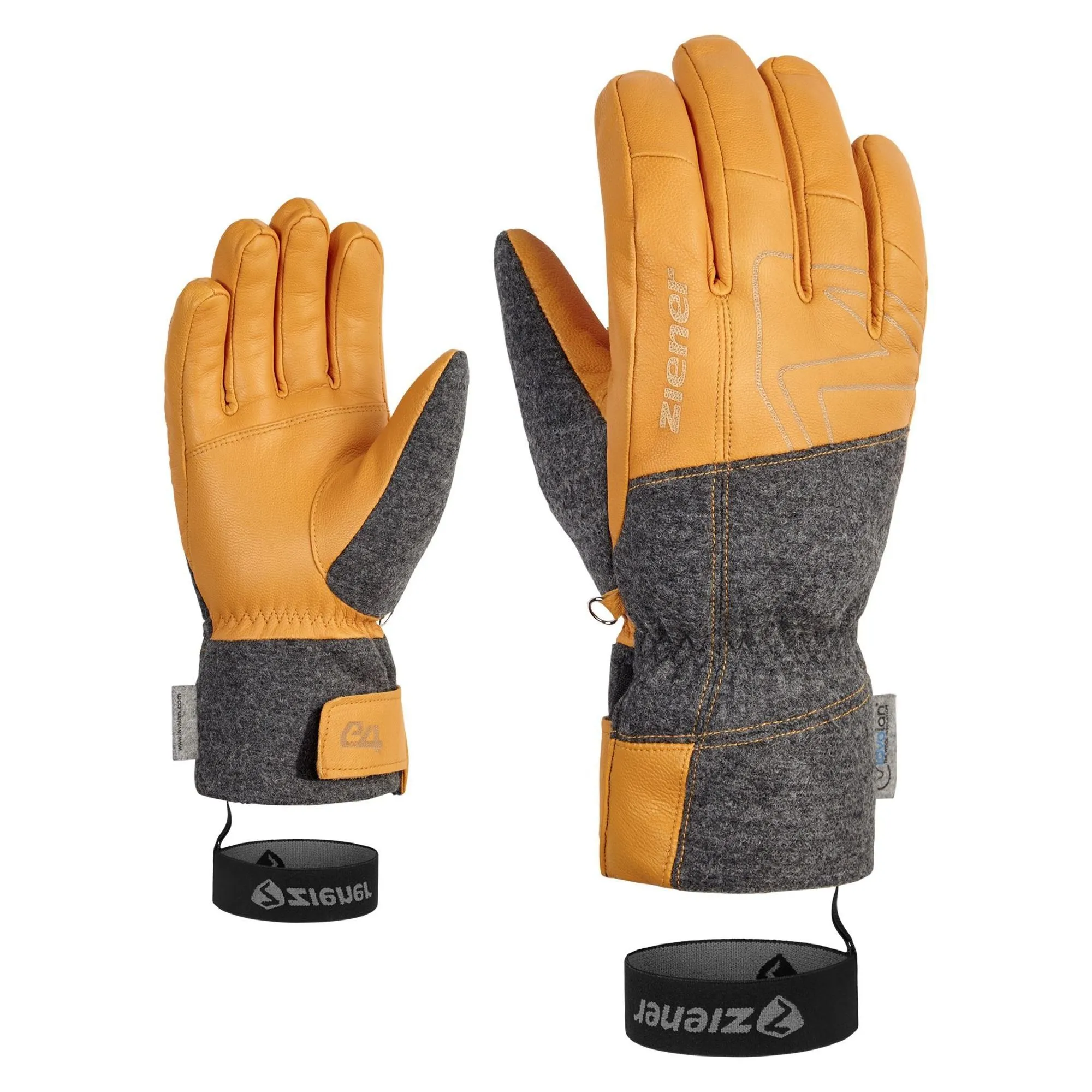 Ziener, Ganghofer Aw Skihandschuhe Herren Tan Braun 3 Ziener, Ganghofer Aw Skihandschuhe Herren Tan Braun
