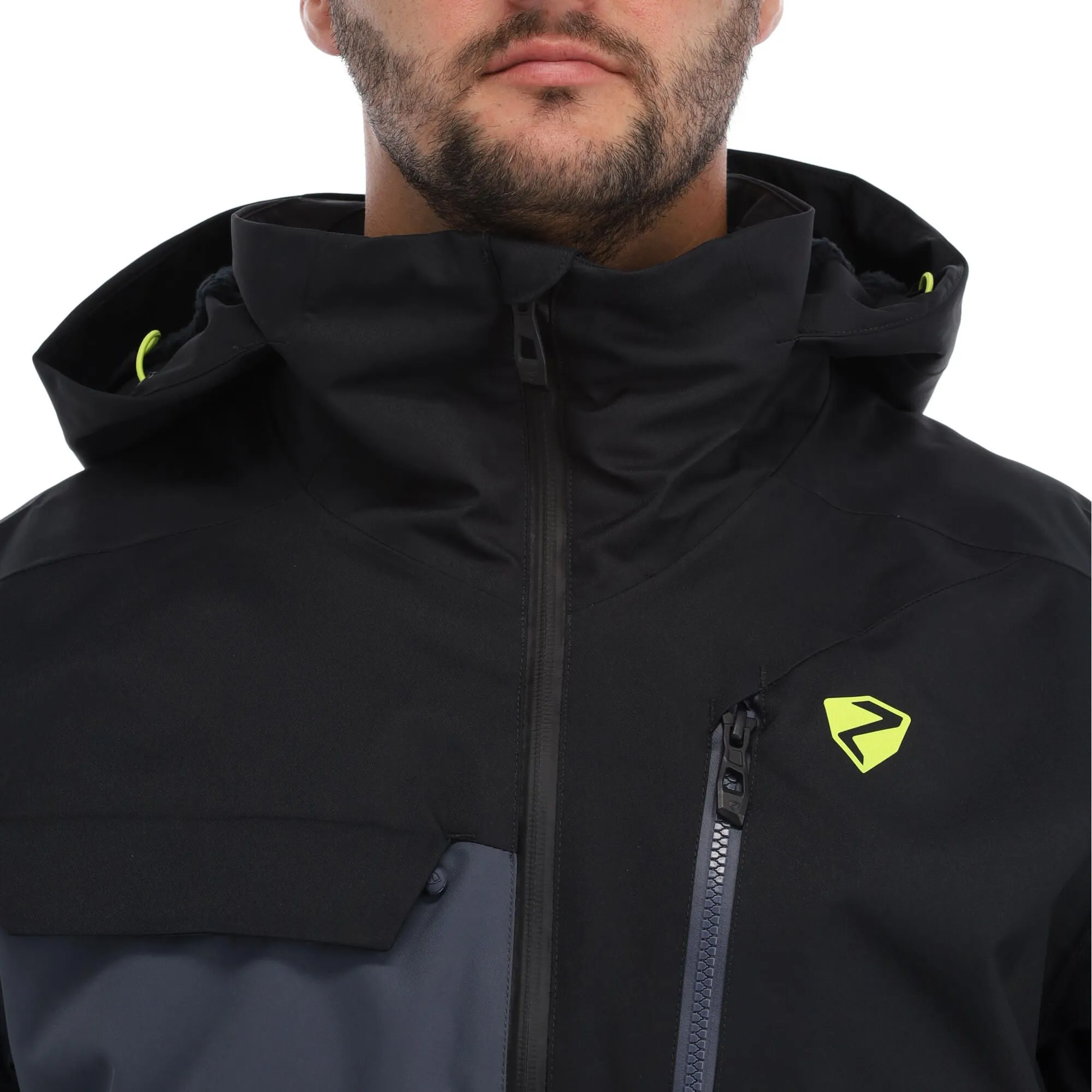 Ziener, Tungua Skijacke Herren Ombre Grau, Schwarz 9 Ziener, Tungua Skijacke Herren Ombre Grau, Schwarz – Bild 7