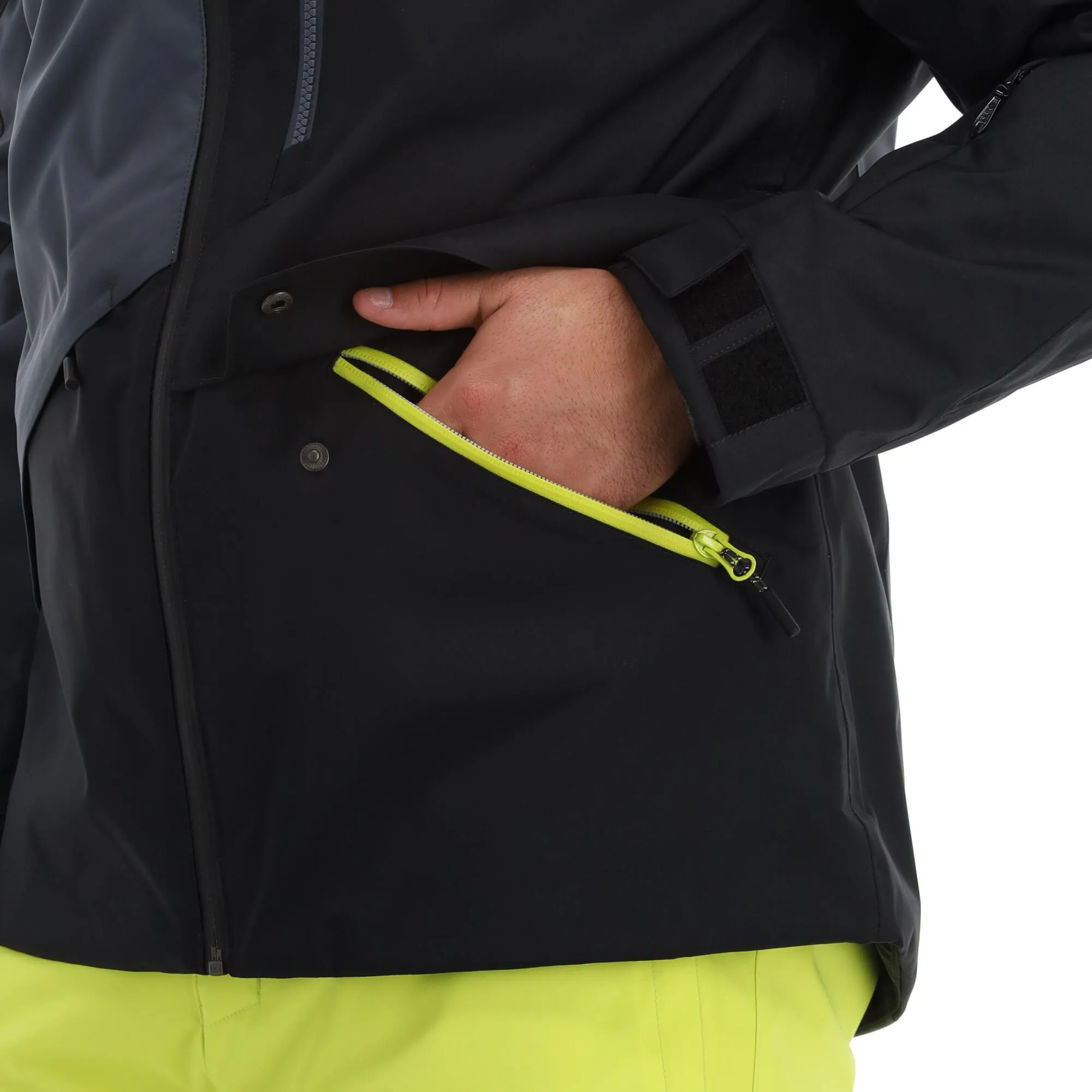 Ziener, Tungua Skijacke Herren Ombre Grau, Schwarz 14 Ziener, Tungua Skijacke Herren Ombre Grau, Schwarz – Bild 12